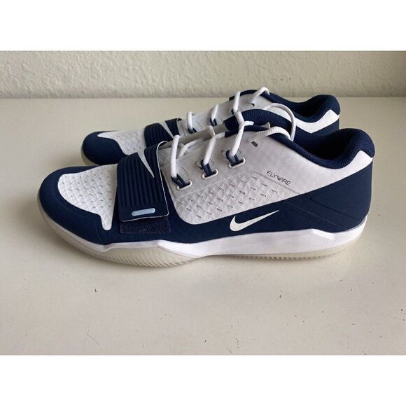 Nike Alpha Menace Turf Low Football Cleats BV3997-100 White Blue Men’s Sz 14.5 - Picture 7 of 12